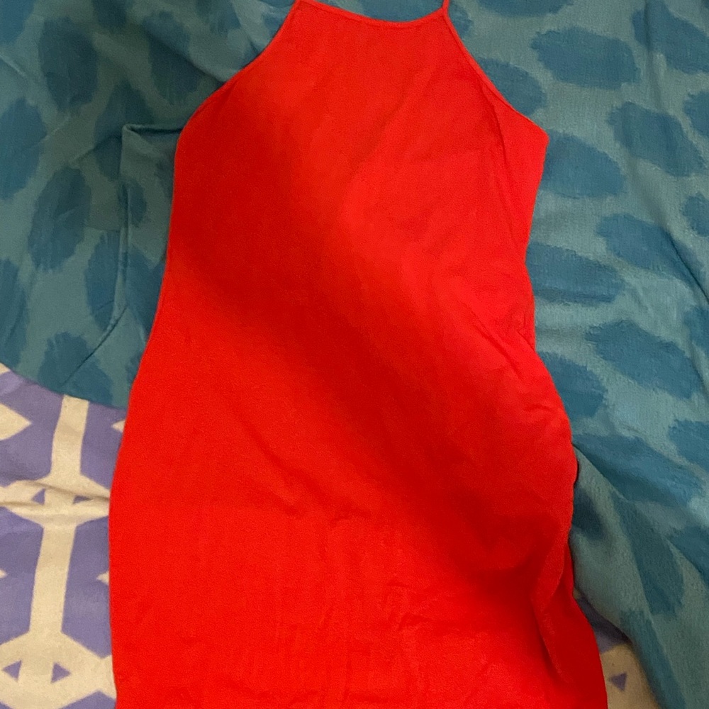 Red cocktail dress